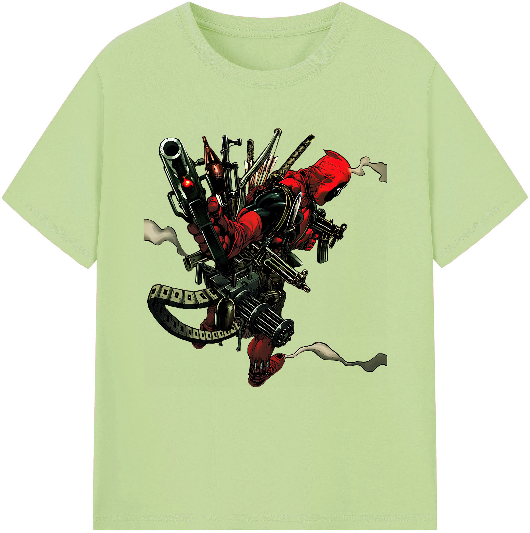 （画像用） Deadpool デッドプール 綿100％半袖Tシャツ（フロントプリント）